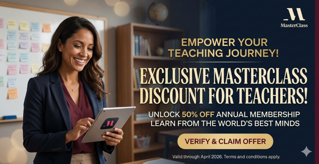 MasterClass Discount For Teacher Page